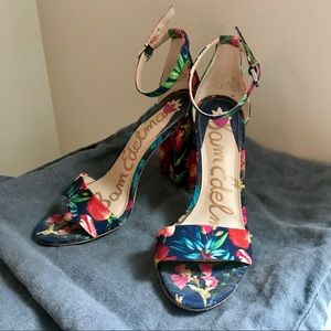 Sam Edelman Yaro Tropical Print Heels